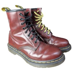 Dr. Martens 1460 Cherry Red 8 Eye Leather Boots | Grunge Punk | Women's 6
